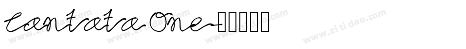 Cantata One字体转换